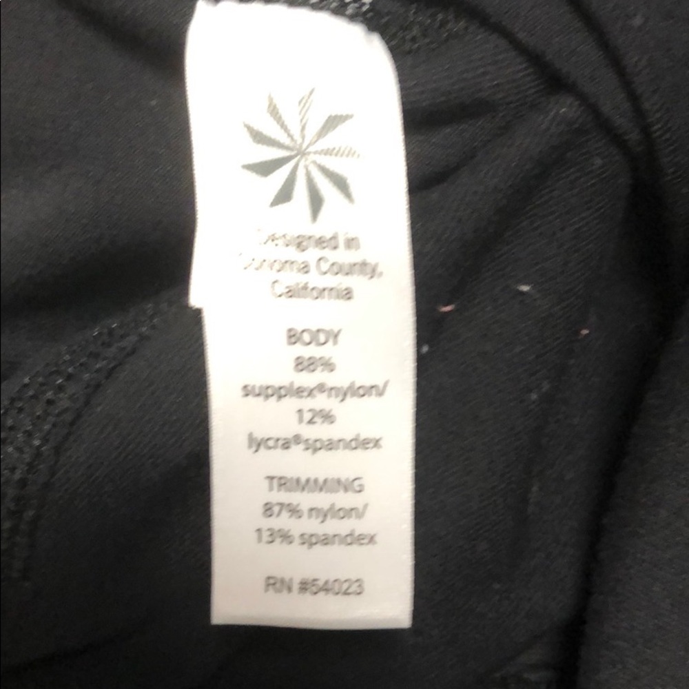 Athleta Black Large Capris with mesh sides - Picture 3 of 6